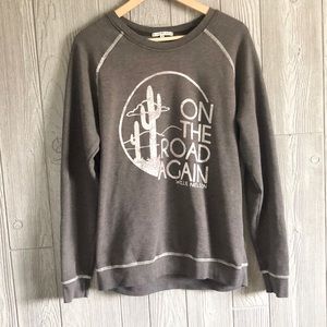 Junk Food- Willie Nelson crew neck